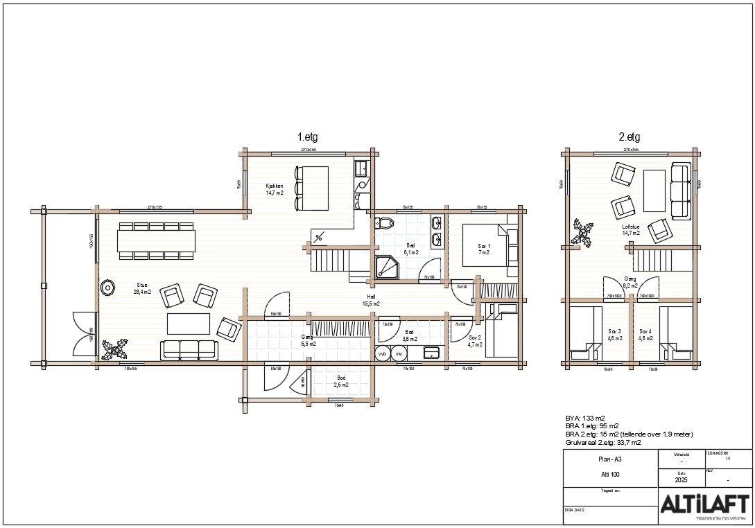 Plantegning 1 for Alti 100