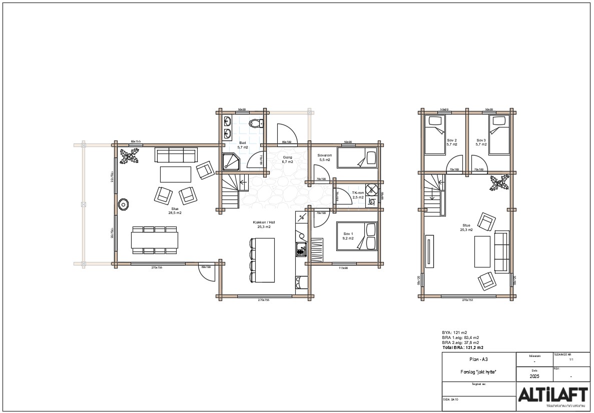 Plantegning 1 for Alti 80
