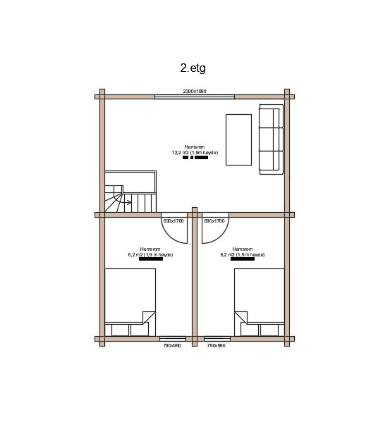 Finished log cabin in Norwegian nature